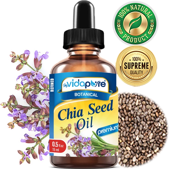 Chia Seed Oil Myvidapure 05 Fl Oz 15 Ml 3008